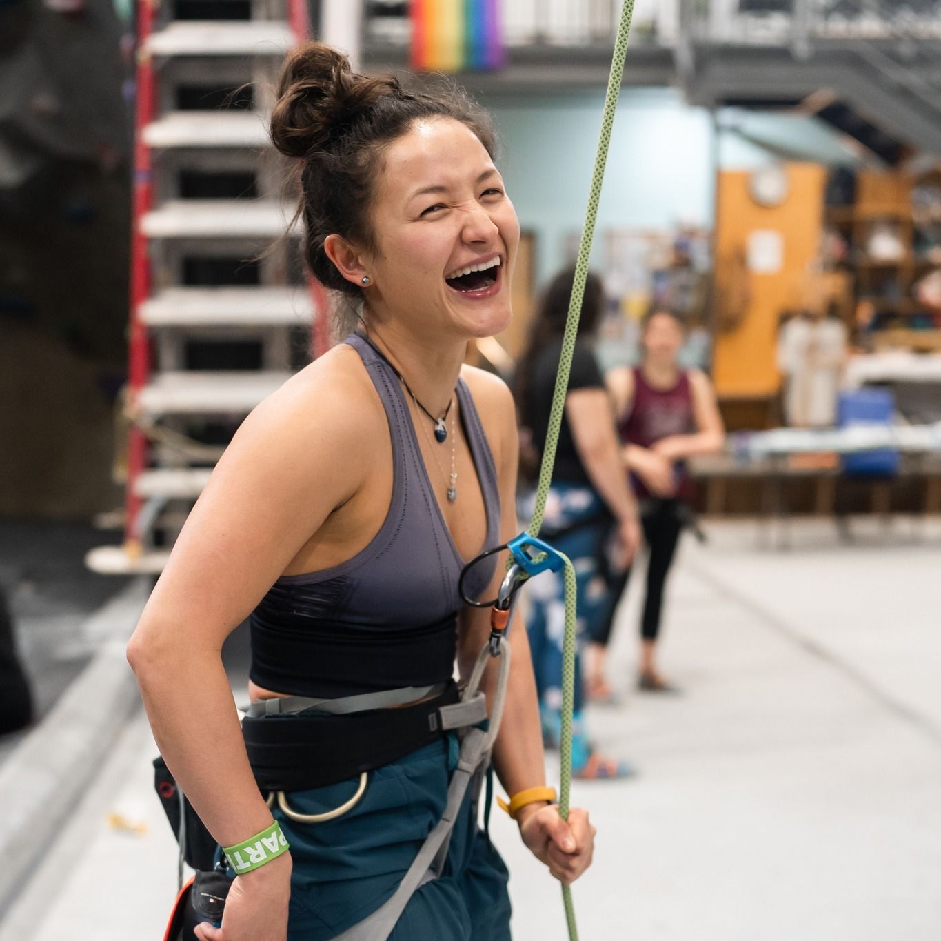 Woman laughing