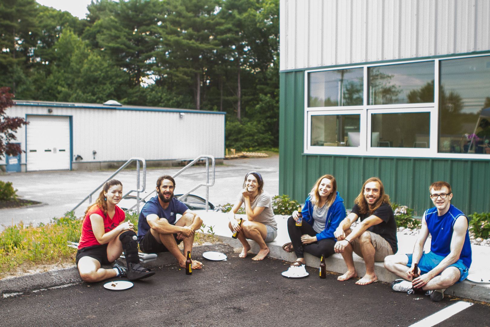group of people sitting