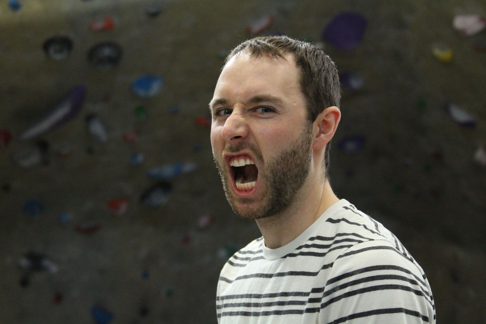 Man with open mouth