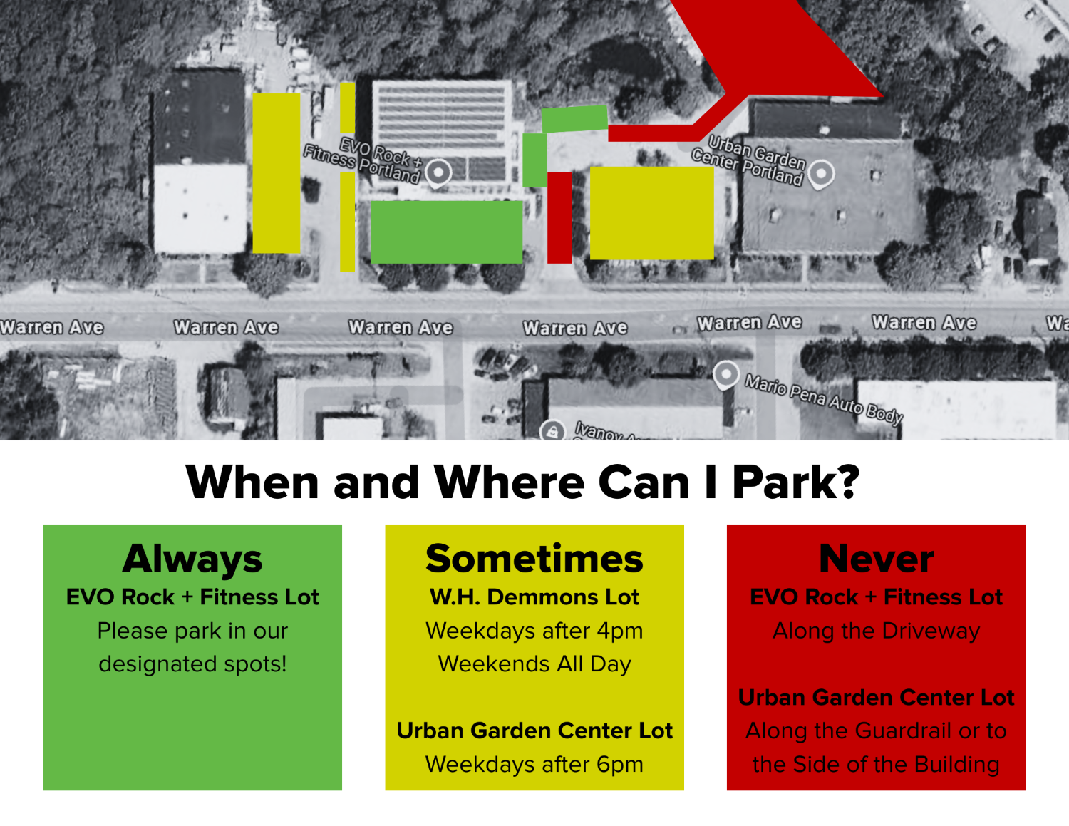 Parking map