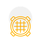 An icon of a candle with arrows pointing in opposite directions and a flower.