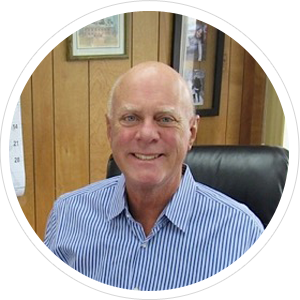 Smiling Bald Man In Office. Smiling Bald Man In Office.