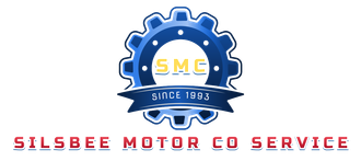 A logo for a company called silsbee motor co service