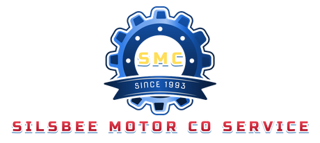 A logo for a company called silsbee motor co service