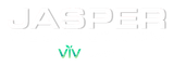 The word jasper is written in green and white on a white background.