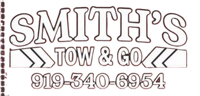 Smith's Tow & Go logo with phone number 919-340-6954