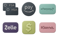 A logo for carecredit that says `` hsa / fsa accepted '' and `` affirm ''.