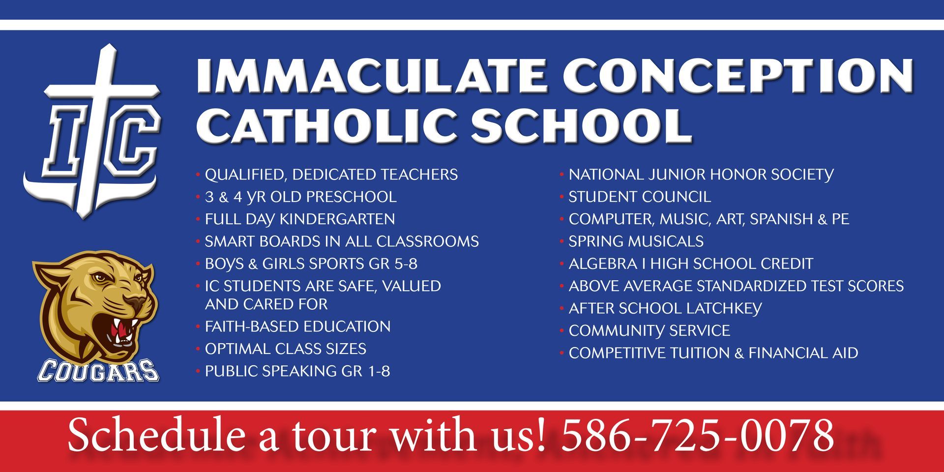 Immaculate Conception School open house.