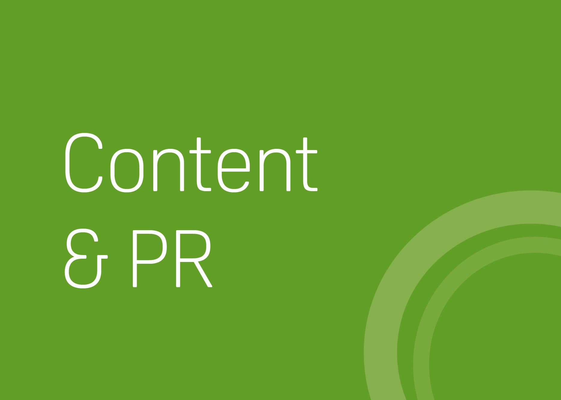 Content and PR block