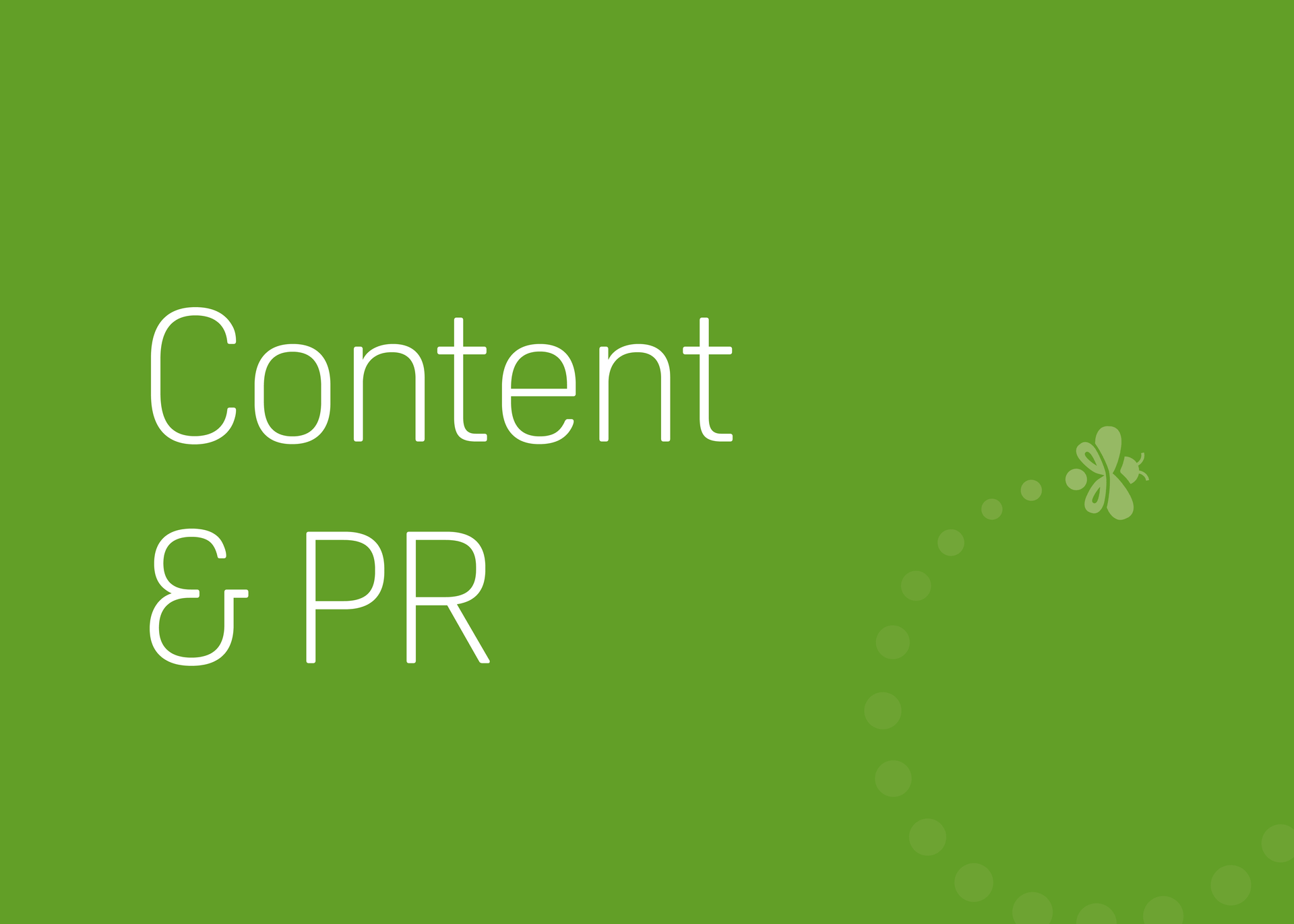 Content and PR block