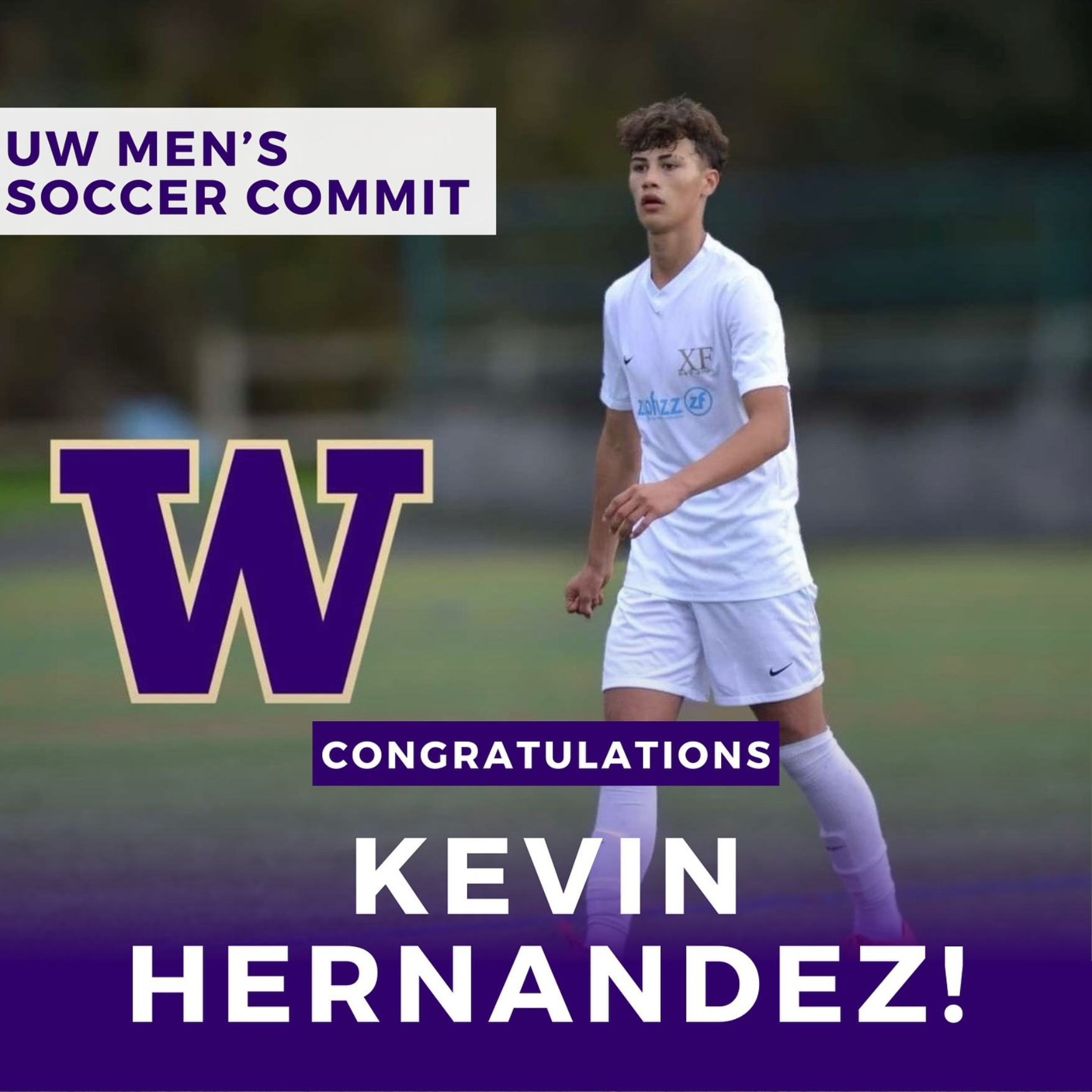 Kevin hernandez is a soccer player from uw men 's soccer commit
