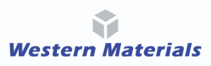 The logo for western materials has a cube on it.