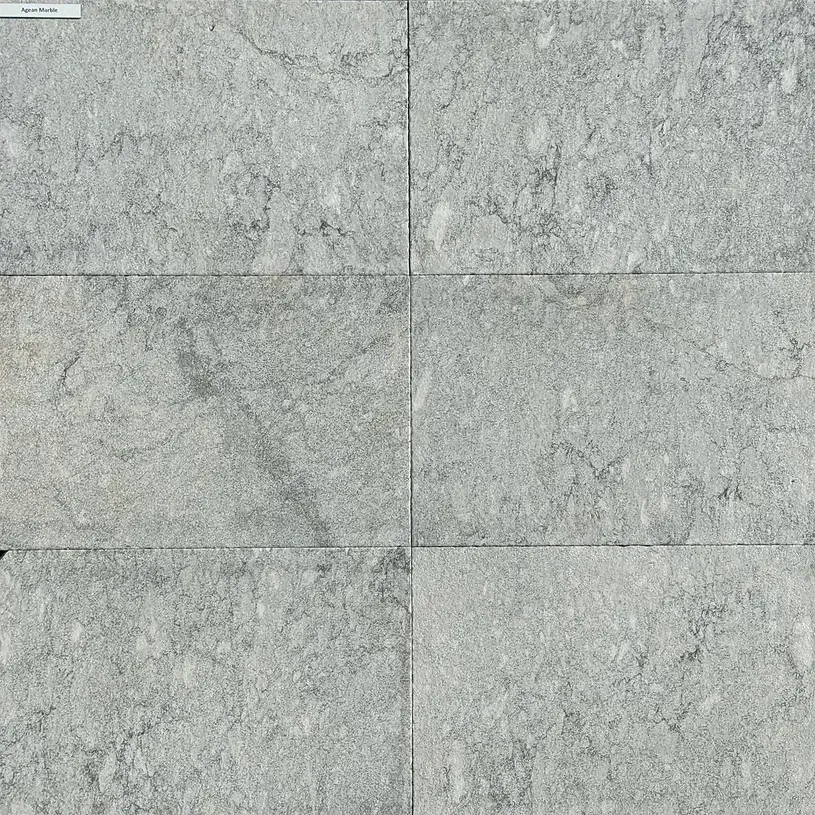 Six rectangular, light gray stone tiles arranged in a grid pattern — Premier Bricks, Blocks & Pavers In Heatherbrae, NSW
