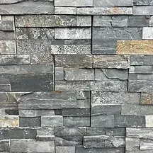 Stone wall with gray and tan rectangular blocks — Premier Bricks, Blocks & Pavers In Heatherbrae, NSW