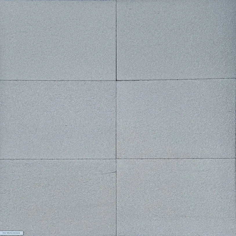Six gray rectangular concrete pavers arranged in two rows — Premier Bricks, Blocks & Pavers In Heatherbrae, NSW