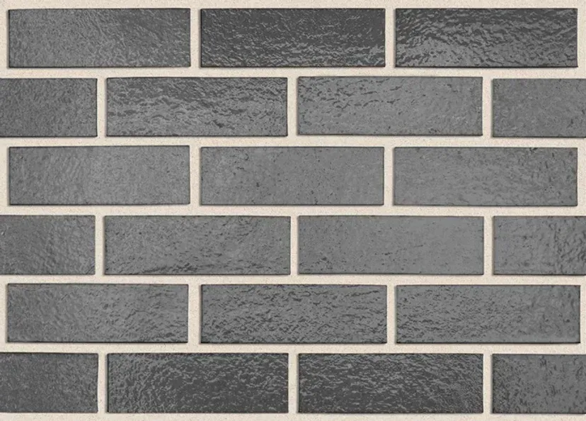 Dark gray brick tiles with white grout — Premier Bricks, Blocks & Pavers In Heatherbrae, NSW