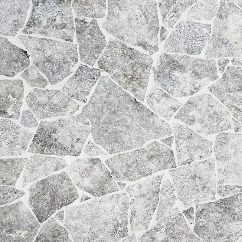 Gray and white stone tile flooring pattern — Premier Bricks, Blocks & Pavers In Heatherbrae, NSW