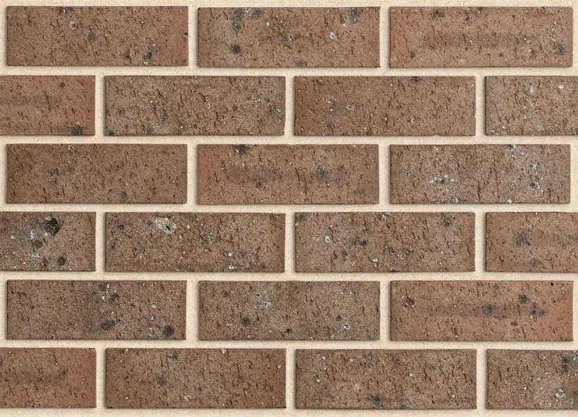 Brick wall with reddish-brown bricks and light-colored mortar joints — Premier Bricks, Blocks & Pavers In Heatherbrae, NSW