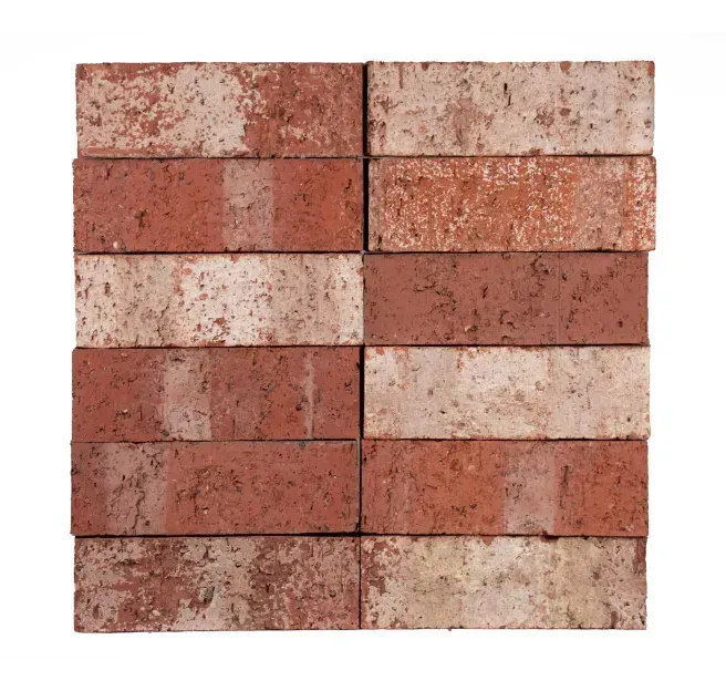 Red and light-colored bricks stacked in a square pattern — Premier Bricks, Blocks & Pavers In Heatherbrae, NSW