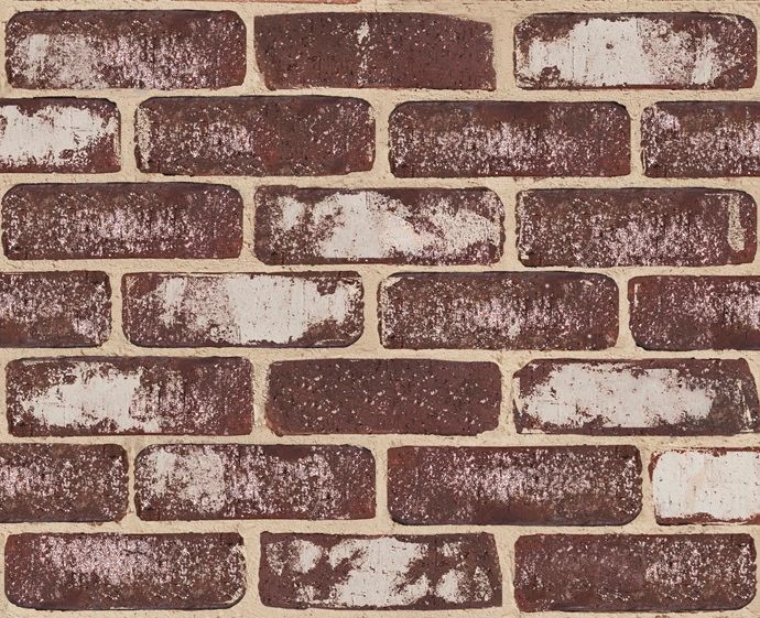 Brick wall with dark red bricks and white accents — Premier Bricks, Blocks & Pavers In Heatherbrae, NSW
