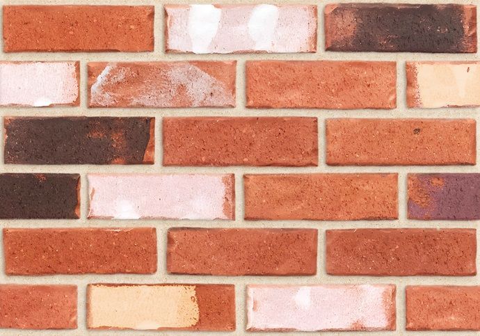 Brick wall with red-orange bricks and beige mortar — Premier Bricks, Blocks & Pavers In Heatherbrae, NSW