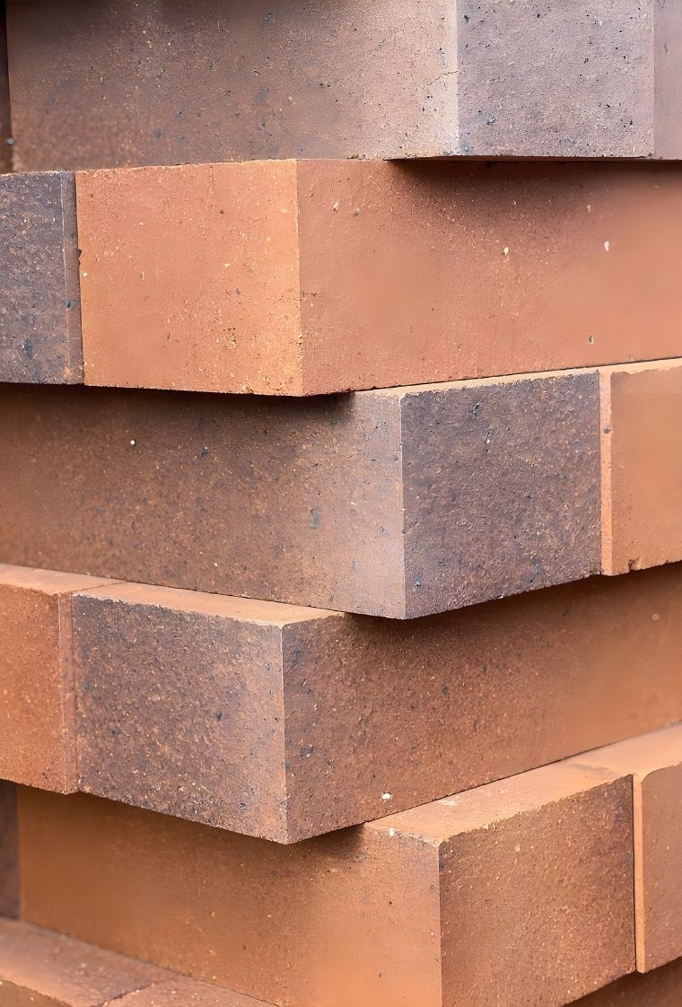 A Close Up Of A Pile Of Bricks Stacked On Top Of Each Other — Premier Bricks, Blocks & Pavers In Cessnock, NSW