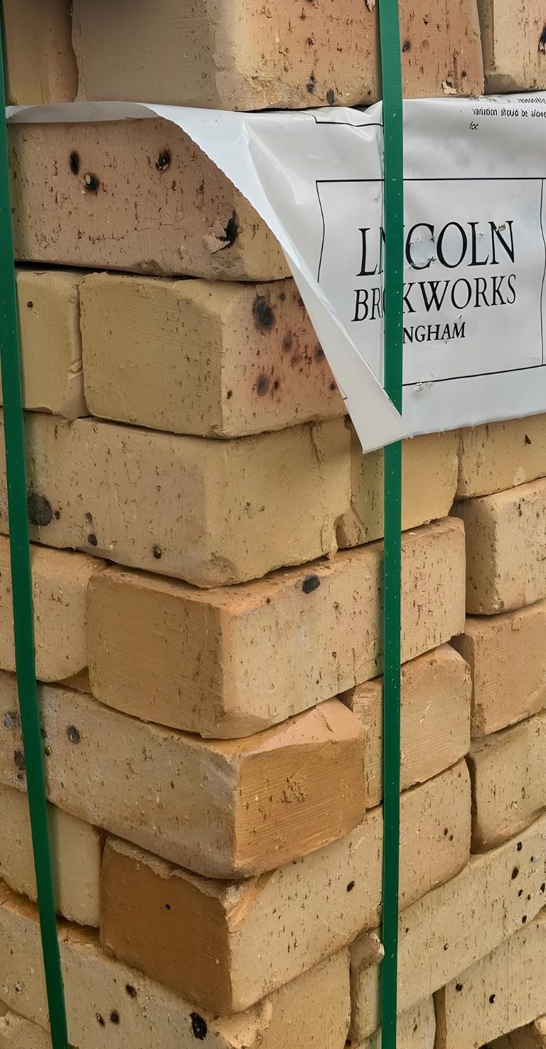 A Stack Of Bricks Tied Together With A Green Strap — Premier Bricks, Blocks & Pavers In Singleton, NSW