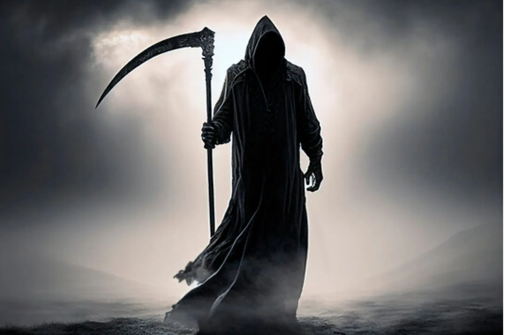 Grim Reapper with His Scythe Grim Reapper with His Scythe