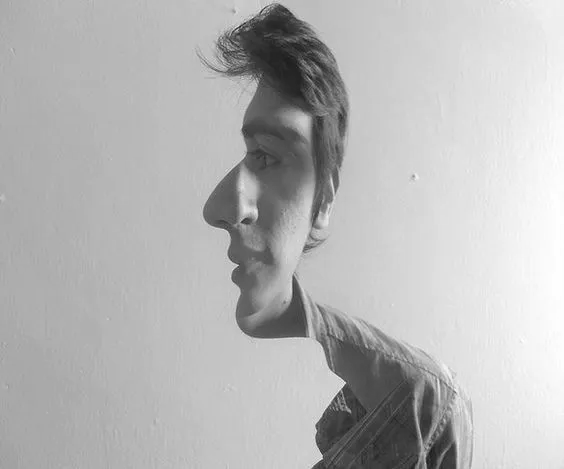 Multi Perspective Face of the Man