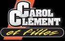 Logo pour Carol Clement et Filles : « C » blanc et texte « CAROL CLEMENT », avec « et filles » sur une bannière noire et jaune.