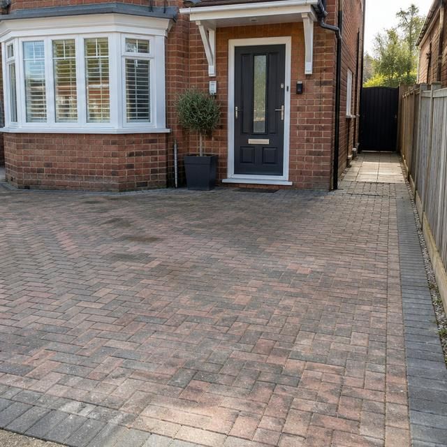 After: the same driveway clear