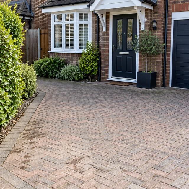 After: the same driveway clear