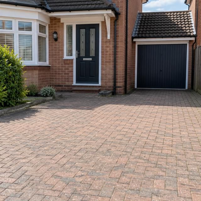 After: the same driveway clear
