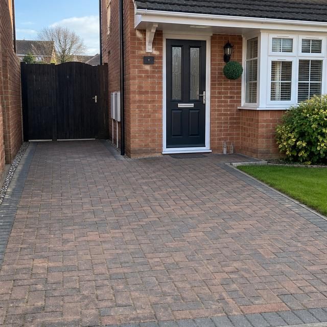 After: the same driveway clear