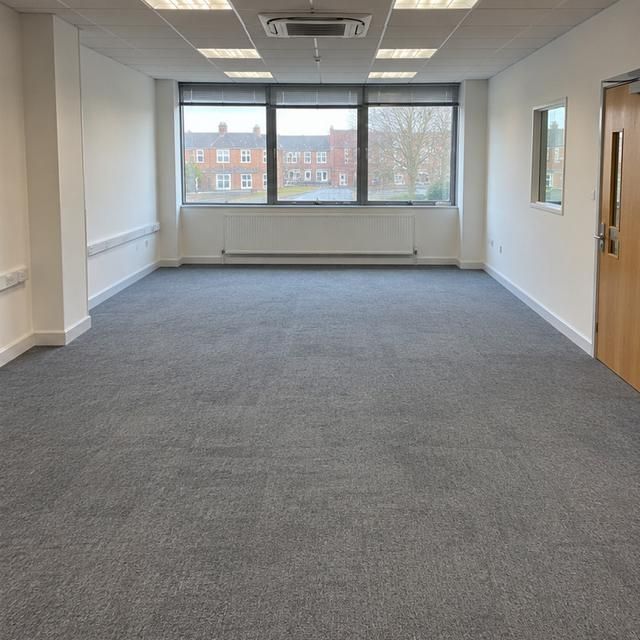 After: the same office empty