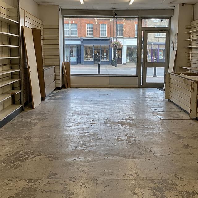 After: the same unit swept clear