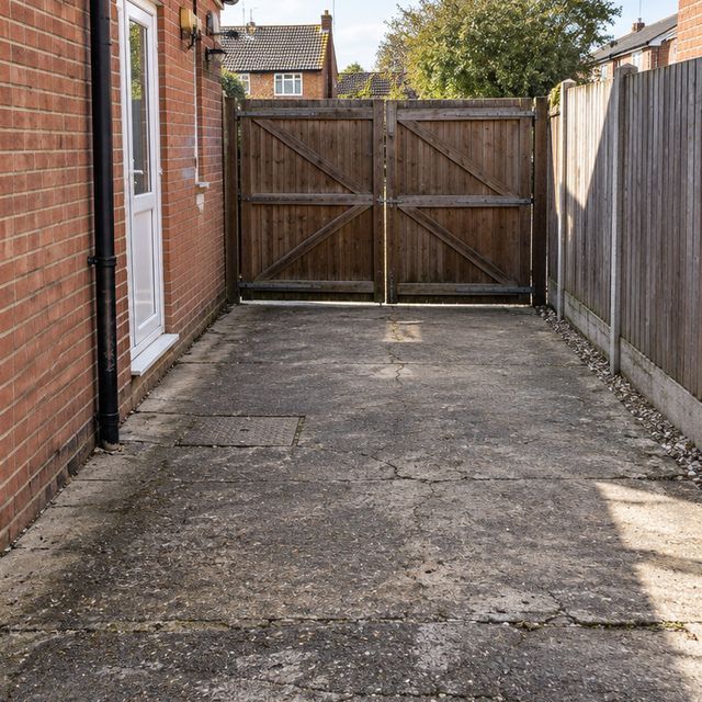 After: the same yard cleared