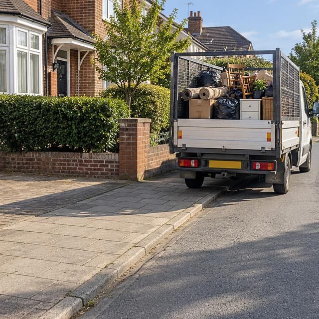 After: the kerb clear and the truck loaded