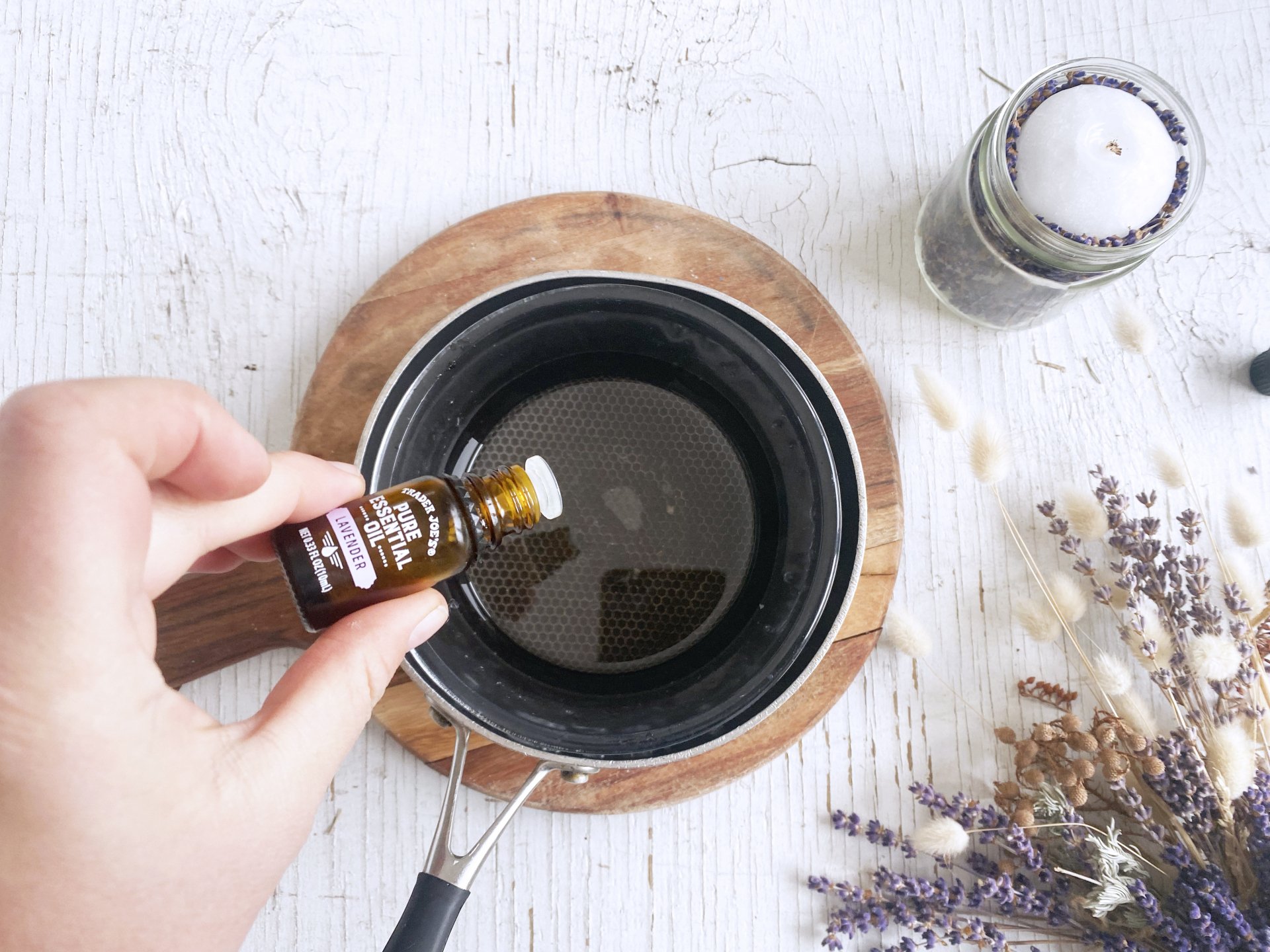 Divine Scents DIY Lavender & Rosemary Candles