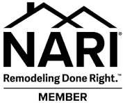 NARI logo with house roof icon and tagline “Remodeling Done Right.” MEMBER