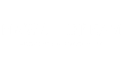 Hawaii Dream Property Management logo - white