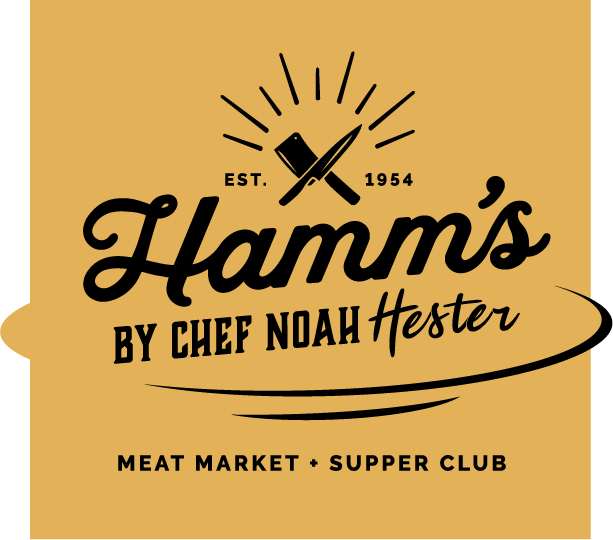 Hamm 's by chef noah hester meat market supper club logo