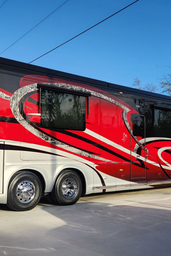 Motorcoach #1633 A motorcoach RV, exterior detail and ceramic by 6 Speed Mobile Detailing in Southwest Florida