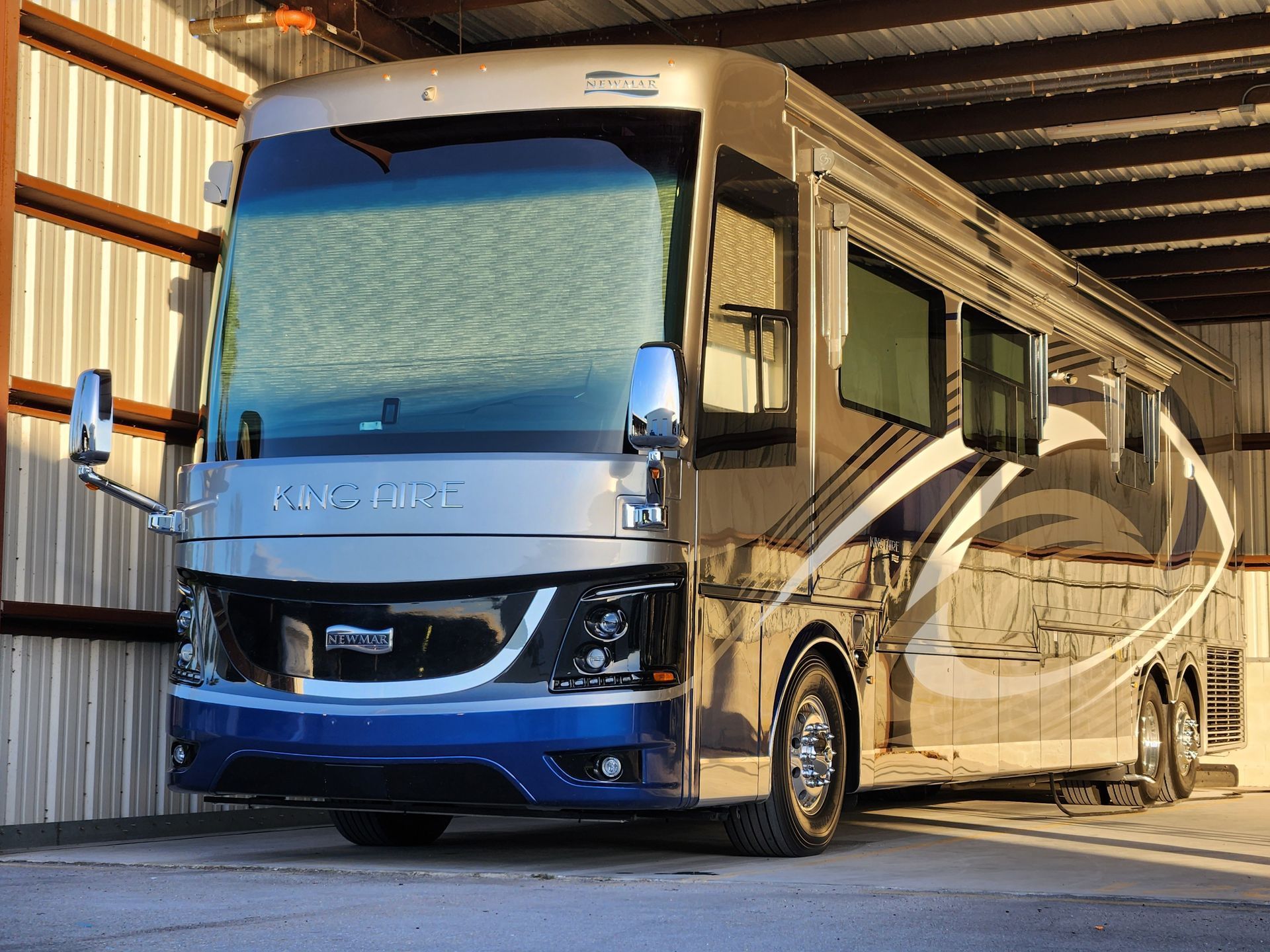 Newmar King Aire A motorcoach RV, exterior detail and ceramic coating by 6 Speed Mobile Detailing in Southwest Florida