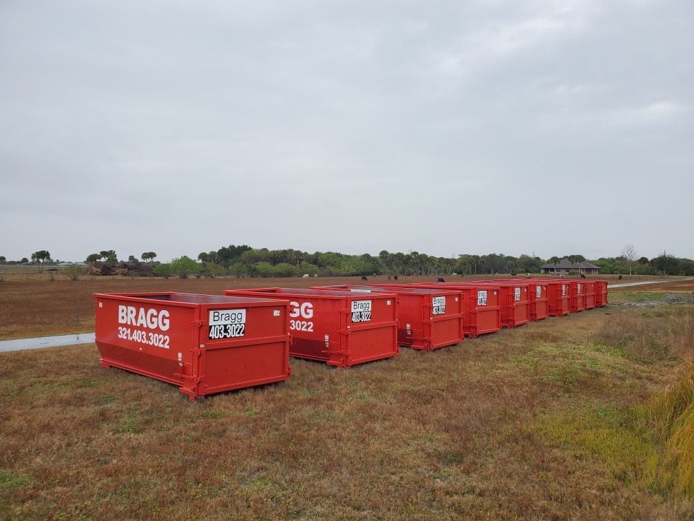 Ten Dumpsters — Melbourne, FL — Braggs Roll-Off Dumpsters Inc.