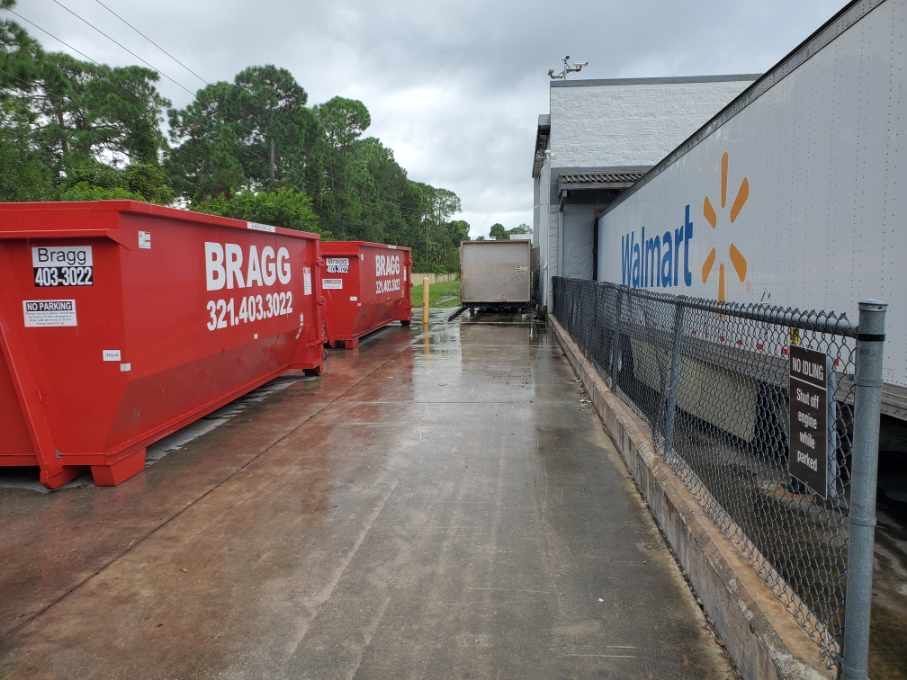 Dumpster Rental Service for Walmart — Melbourne, FL — Braggs Roll-Off Dumpsters Inc.