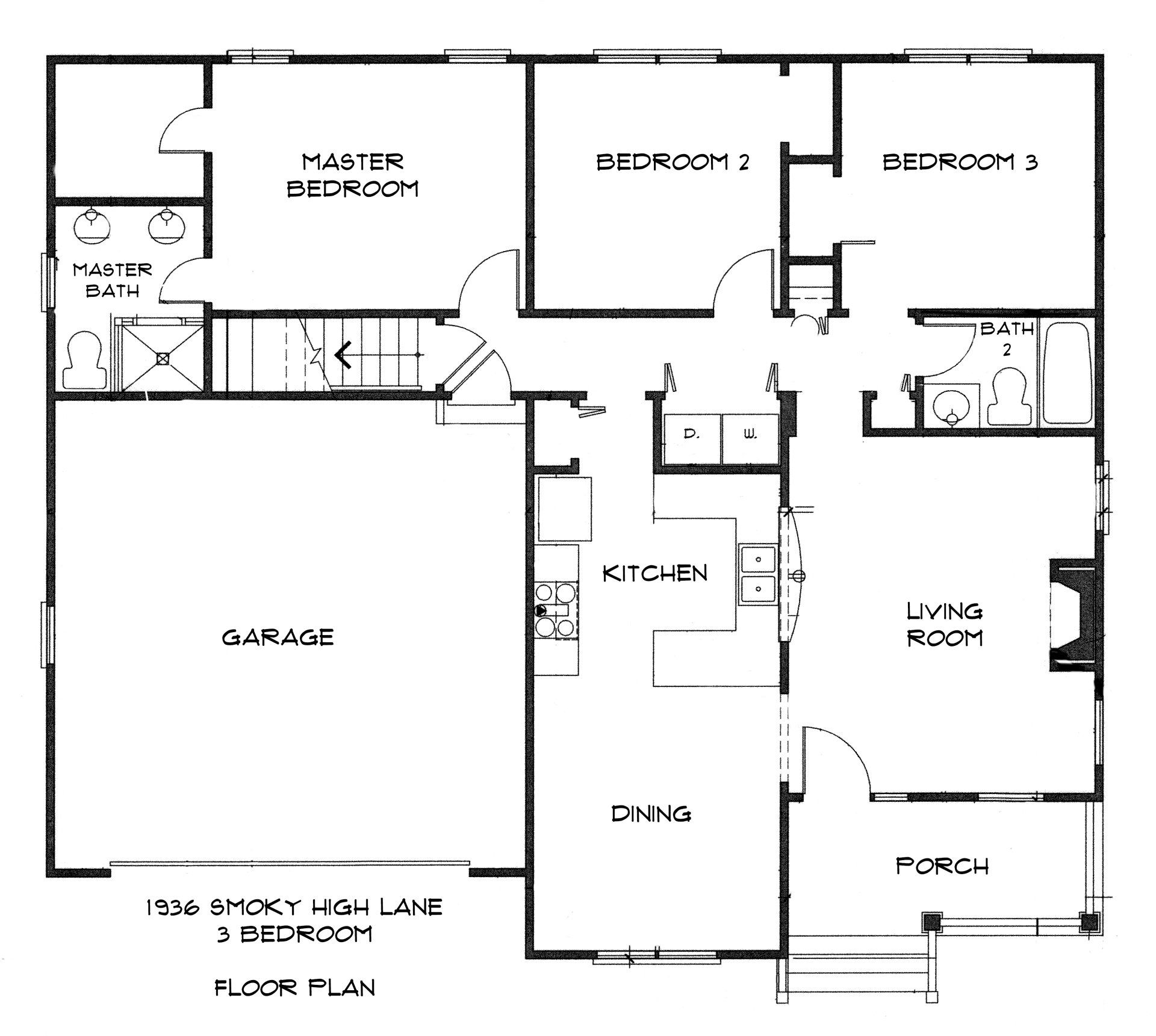 1936 Smoky High Ln floor plan