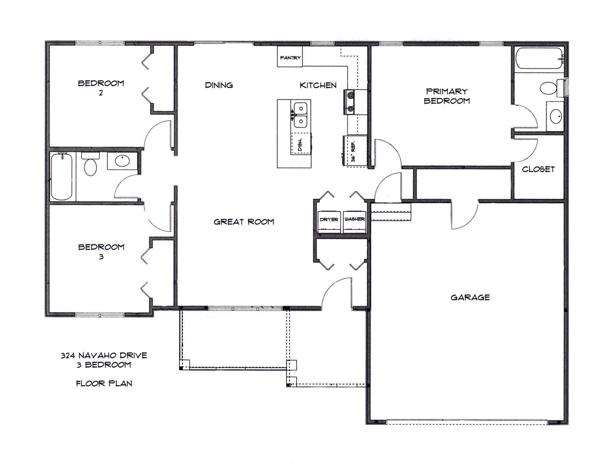 324 Navaho Dr. floor plan