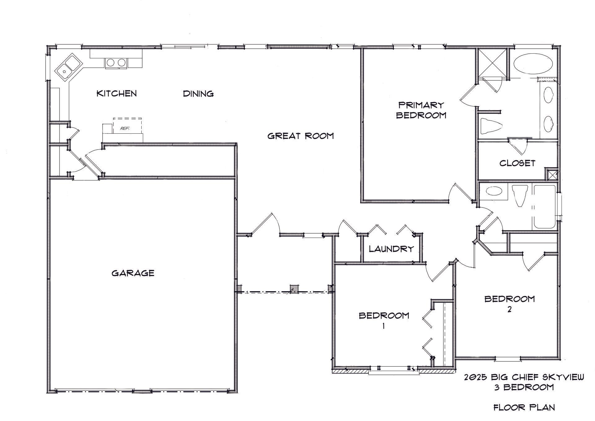2025 Big Chiefs Skyview Dr floor plan