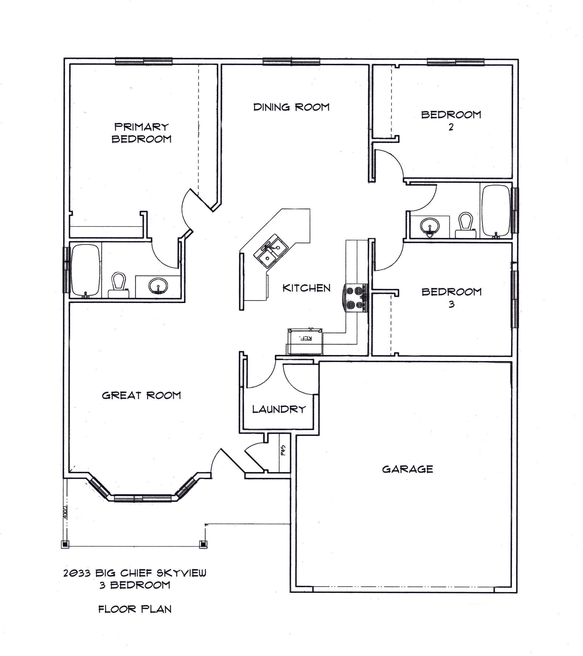 2033 Big Chiefs Skyview Dr floor plan